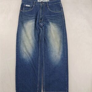 VTG Avirex 34x30 Mens Jeans **Actual 34x28 ** Y2K Wide Leg Hip Hop Baggy